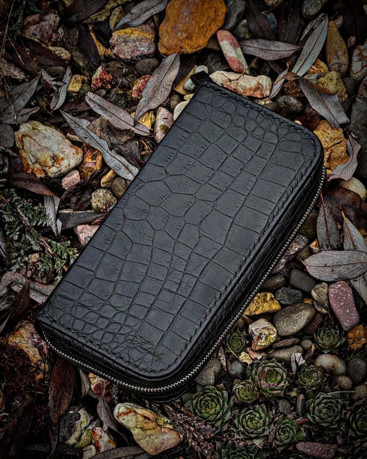 Шкіряний клатч-гаманець "Croco Premium" a110261 фото