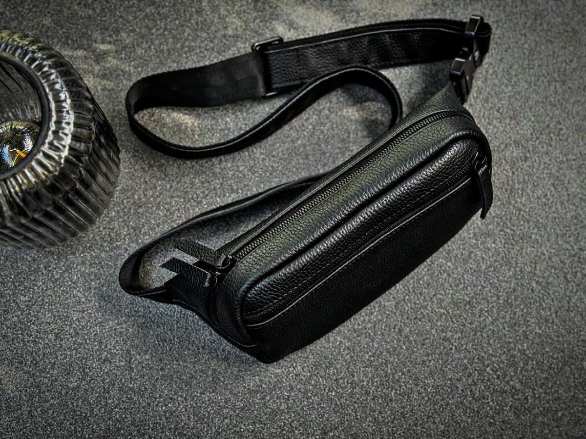 Кожаная сумка-бананка "Tactical Buckle" a110294 фото