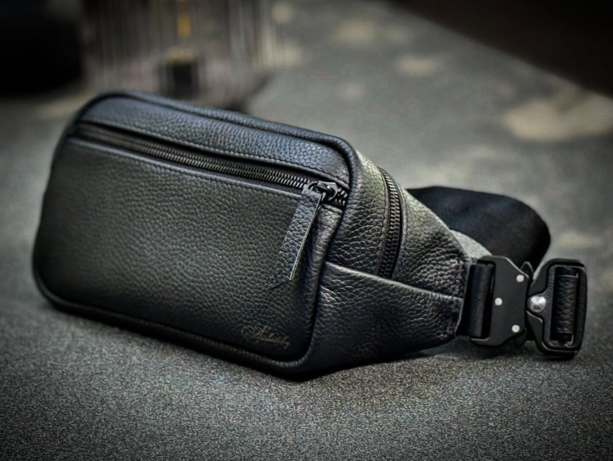 Кожаная сумка-бананка "Tactical Buckle" a110294 фото